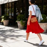 15 Red Skirt Outfit Looks Styled Into Fresh, Feminine Cute Outfits
