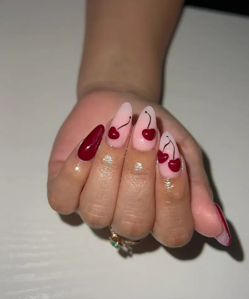 With Cherry Art and Glossy Contrast