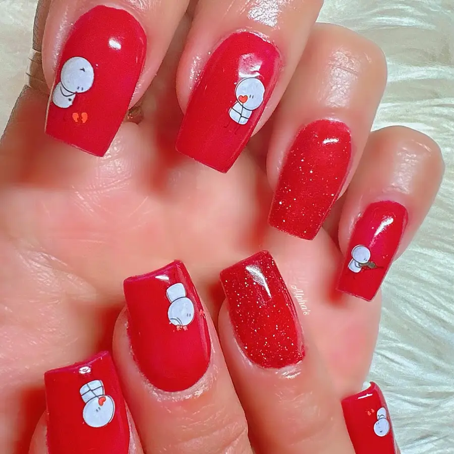 Cute Snowman Details and Subtle Sparkle