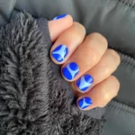 Best 20 Short Blue Nails That Feel Polished and Modern for Chic Nails Fashion image by @jesunailz