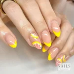16+ Lemon French Tip Nails Styles That Look Sweet Like Summer Lemonade π Fashion image by @nails.bysavannah