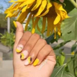 π 17 Sunflower Yellow Nails That Feel Like Pure Sunshine on Your Fingertips Fashion image by @sparkle_nail_studio29