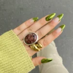 Green Nails Acrylic 💚 15 Stunning Ideas That Look Gorgeous & Modern Fashion image by @samorenailhouse
