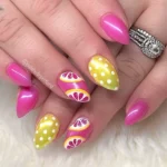ππ 19 Pink Lemon Nails Ideas That Feel Sweet, Bright & Too Cute to Ignore Fashion image by @polishedinportland