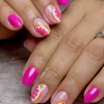 🌴 18 Vacation Nails Summer Ideas That Feel Fun, Bright & Getaway-Ready Fashion image by @tifarra_nail_studio