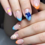 🐚 19 Summer Blue Nails That Feel Fresh, Glossy & Vacation-Ready Fashion image by @cigdems_nailart
