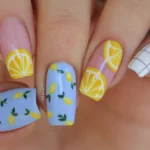 🍋 17 Summer Lemon Nails That Feel Like Sunshine on Your Fingertips Fashion image by @lieve91