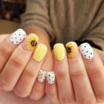 π 17 Sunflower Yellow Nails That Feel Like Pure Sunshine on Your Fingertips Fashion image by @makartt_official