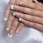 ✨ 20 Wedding Nails Short That Keep Your Bridal Look Effortlessly Elegant Fashion image by @mua_yoceline