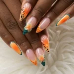 ๐งก 19+ Orange French Nails That Bring Fresh Energy to Every Mani Fashion image by @hiimricky94
