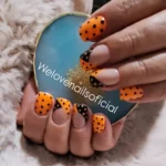 ❤️ 20 Burgundy Polka Dot Nails for Girls Who Love Rich, Moody Colors Fashion image by @welovenailsoficial