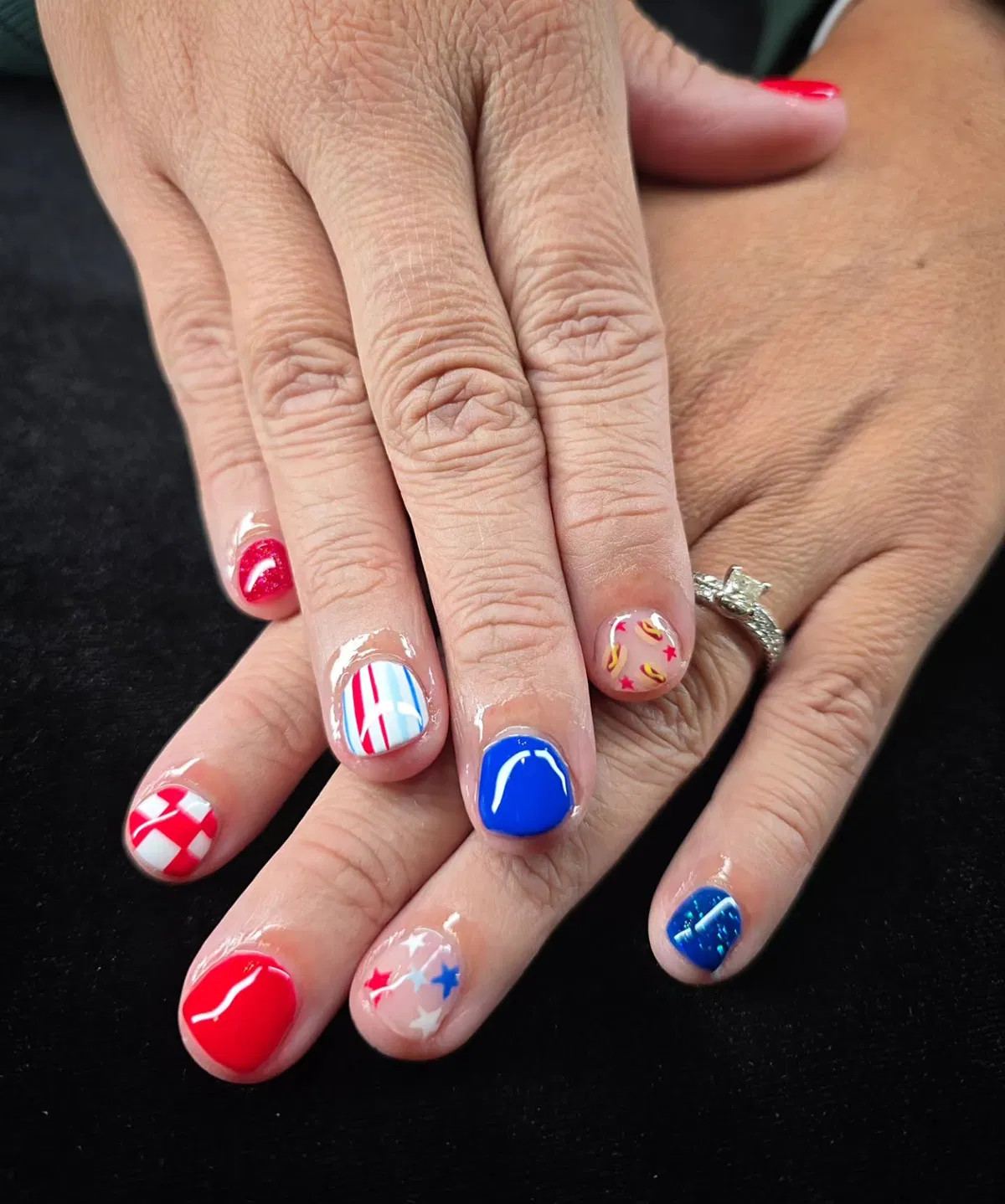 Checker, Thin Stripes, and Star Confetti Mix