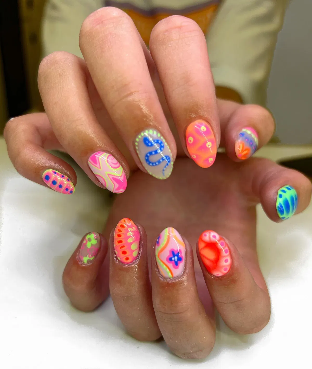 Neon Abstract Mix-and-Match