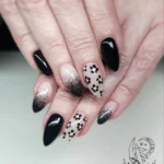 💅 17+ Gorgeous Black Square Nails for a Clean Modern Mani Fashion image by @mericlenails