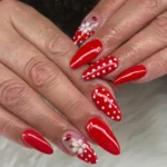 ✨ 18 Elegant Red Toe Nails for a Fresh Salon-Perfect Look Fashion image by @tamnails_spa