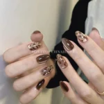 🍂 18 Moody Dark Fall Nails That Embrace the Season’s Richest Shades Fashion image by @_minttouchnailspa