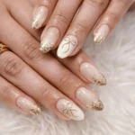 🤍 18 Stunning White Gold Nails with a Soft Luxury Glow Fashion image by @perfect_nails_nadiad