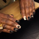 πΈ 18+ Chic Black and Pink Nails Inspired by Modern Elegance Fashion image by @justsnailss