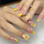 π 19 Gorgeous Pink and Yellow Summer Nails That Scream Summer Vibes Fashion image by @glowbalstudio