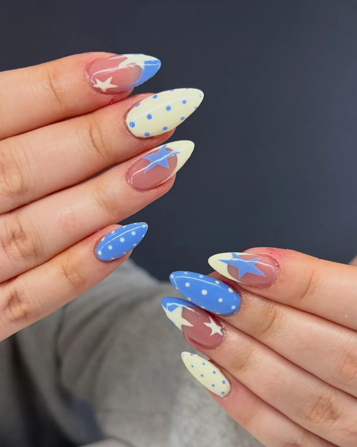 Star Motifs with Polka-Dot Alternates