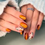 🍂 17+ Dark Autumn Nails You’ll Want to Save for Your Next Fall Manicure Fashion image by @the_littlenailroom