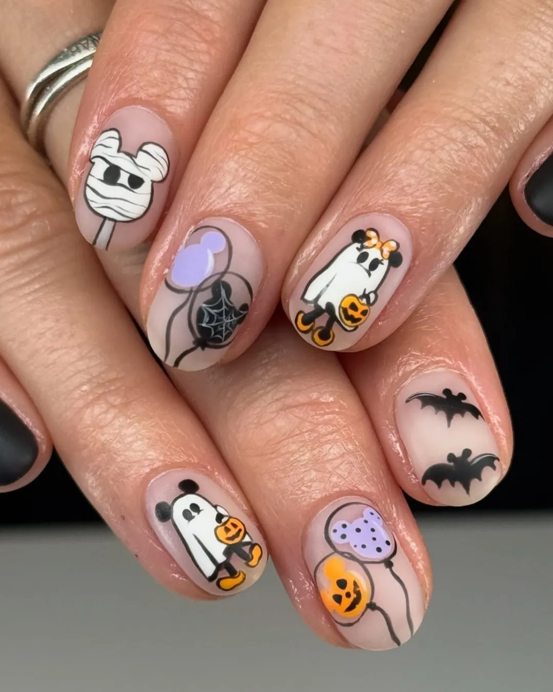 Nude Halloween Balloons, Mummy Head, and Ghost Trick-or-Treaters