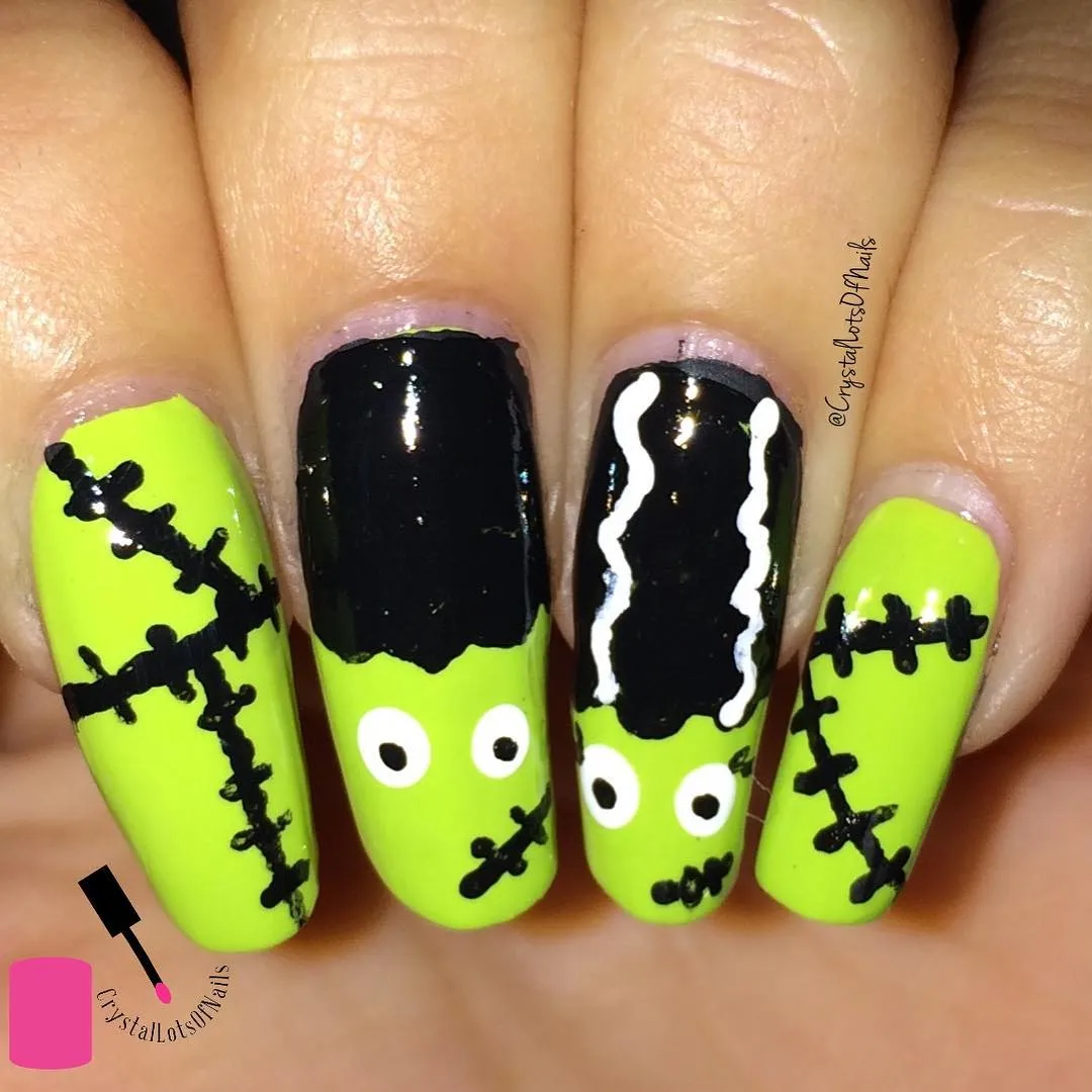 Neon Green with Stitched Details and Eyes