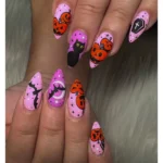 🩷 17+ Pink Spooky Nails That Give Halloween a Sweet and Hauntingly Cute Twist Fashion image by @instylenailva