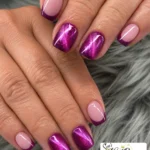 πββ¬ 15+ Plum Cat Eye Nails That Glow With a Mysterious Magnetic Shimmer Fashion image by @sems_nail_oase