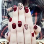 ✨ 16 Maroon Nails Acrylic Fans Will Want to Wear for a Chic and Cozy Autumn Look Fashion image by @my_prettylicious_nailart