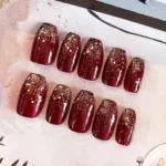 ✨ 17+ Maroon French Tip Nails That Make Timeless French Tips Look Seriously Luxurious Fashion image by @pastels_pressonnails