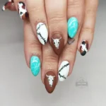 💙 19 Blue and Brown Nails That Make This Unexpected Color Combo Look Seriously Chic Fashion image by @truenorthnails