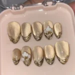 ✨ 20 Short Press On Nails That Prove You Don’t Need Long Tips to Make a Statement Fashion image by @nails_by_kavz
